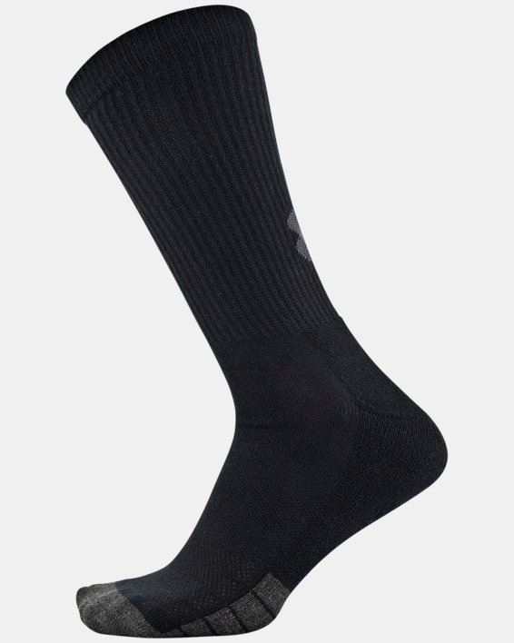 Unisex UA Performance Tech Crew 6-Pack Socks, Black, pdpMainDesktop image number 5